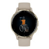 Garmin Venu 3S Soft Gold S. Steel Bezel w. French Gray Case and S. Band (010-02785-02)