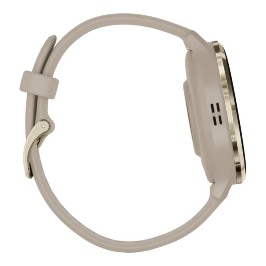 Garmin Venu 3S Soft Gold S. Steel Bezel w. French Gray Case and S. Band (010-02785-02)