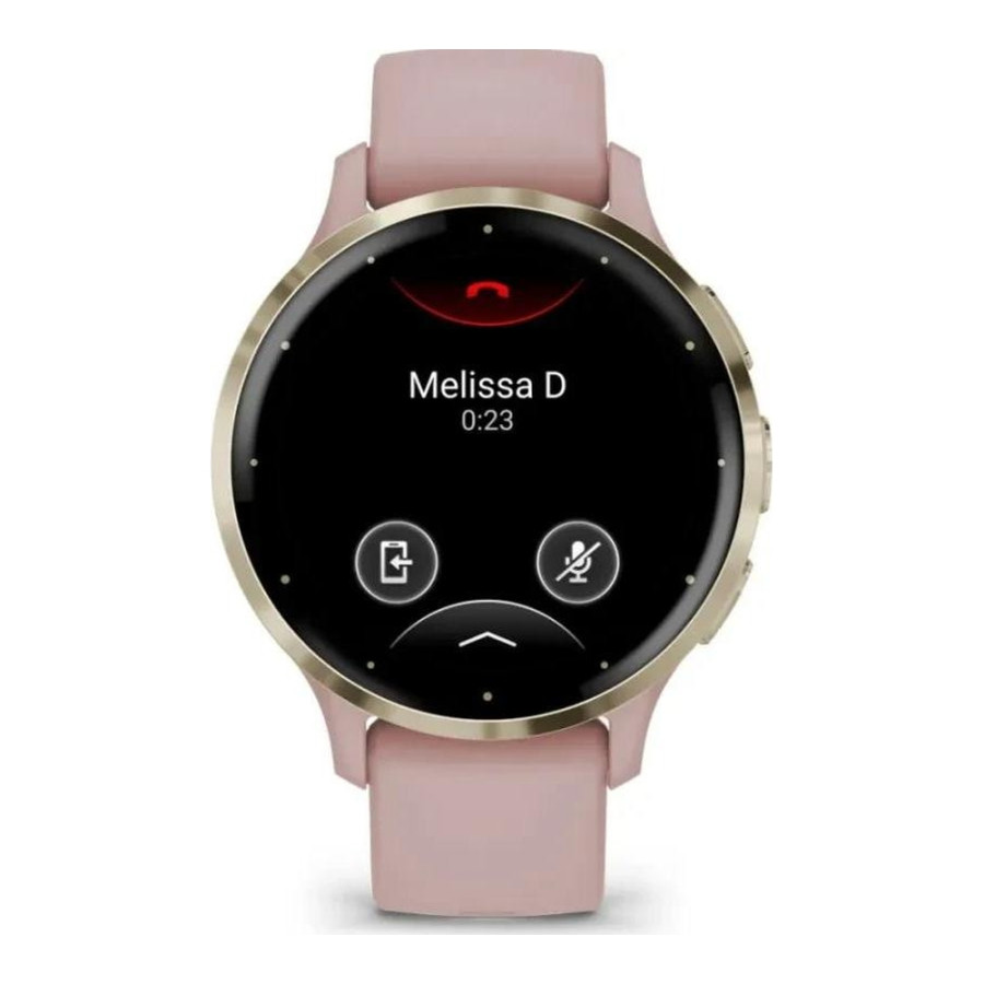 Garmin Venu 3S Soft Gold S. Steel Bezel w. Dust Rose Case and S. Band (010-02785-03)