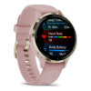 Garmin Venu 3S Soft Gold S. Steel Bezel w. Dust Rose Case and S. Band (010-02785-03)