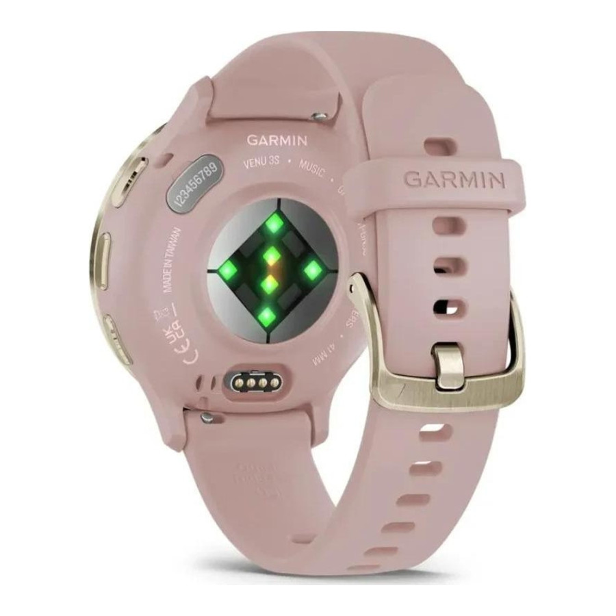Garmin Venu 3S Soft Gold S. Steel Bezel w. Dust Rose Case and S. Band (010-02785-03)