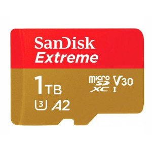 SanDisk 1 TB microSDXC UHS-I U3 V30 A2 Extreme (SDSQXAV-1T00-GN6MN)