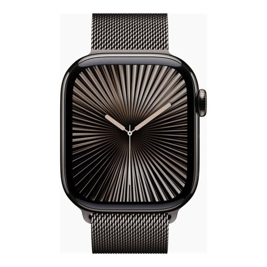 Apple Watch Series 10 GPS + Cellular 42mm Slate Titanium Case w. Slate Milanese Loop (MX053)