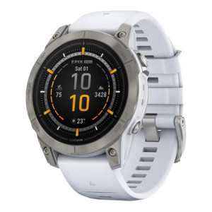 Garmin Epix Pro Gen 2 Sapphire 47mm Titanium w. Whitestone Band (010-02803-20/21)