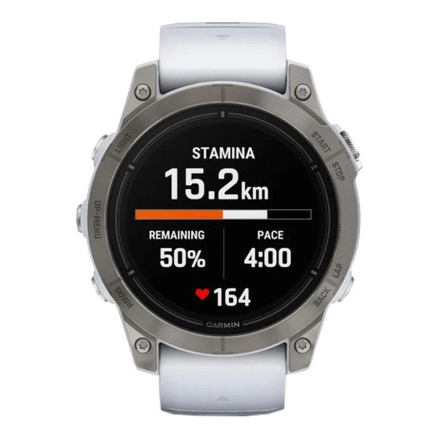 Garmin Epix Pro Gen 2 Sapphire 47mm Titanium w. Whitestone Band (010-02803-20/21)