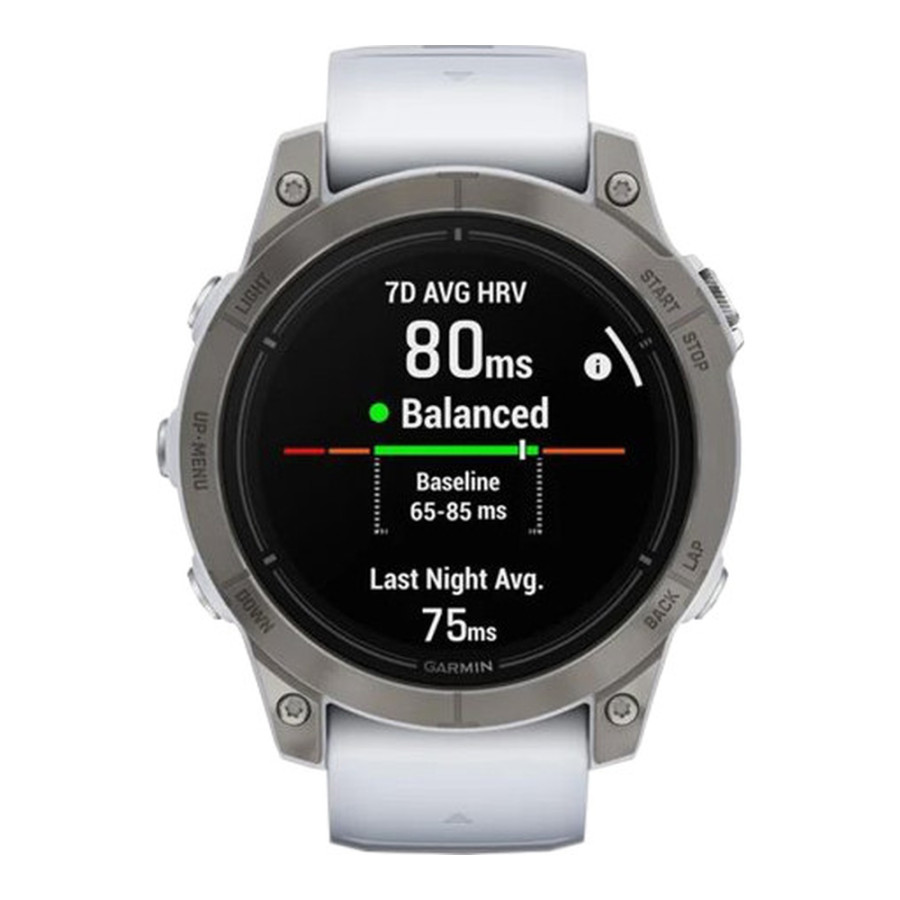 Garmin Epix Pro Gen 2 Sapphire 47mm Titanium w. Whitestone Band (010-02803-20/21)