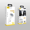 Aspor A903 Автомобільний зарядний пристрій (2USB/3.4A)- білий