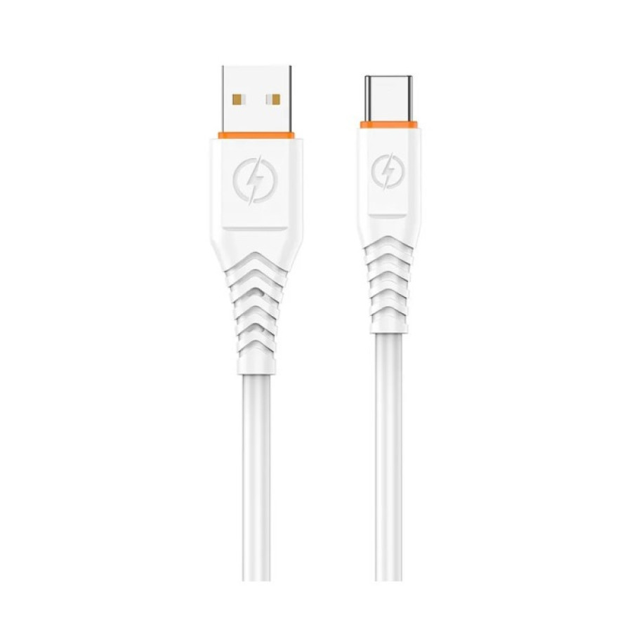 Aspor A127 USB кабель Type-C Quick Charge 6A/1м- білий