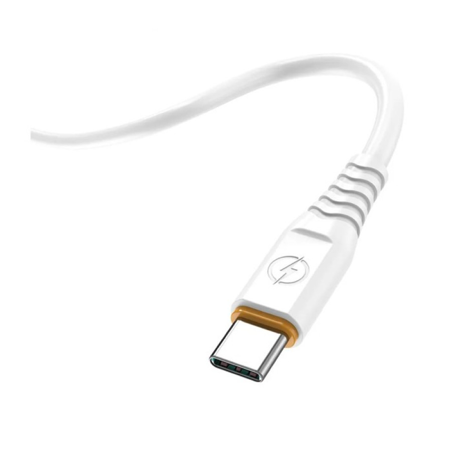 Aspor A127 USB кабель Type-C Quick Charge 6A/1м- білий