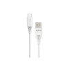 Aspor AC-07 USB кабель Type-C 2.4A/1м- білий