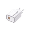 Aspor A803 Мережевий зарядний пристрій (USB/18W) + USB кабель Type-C- білий