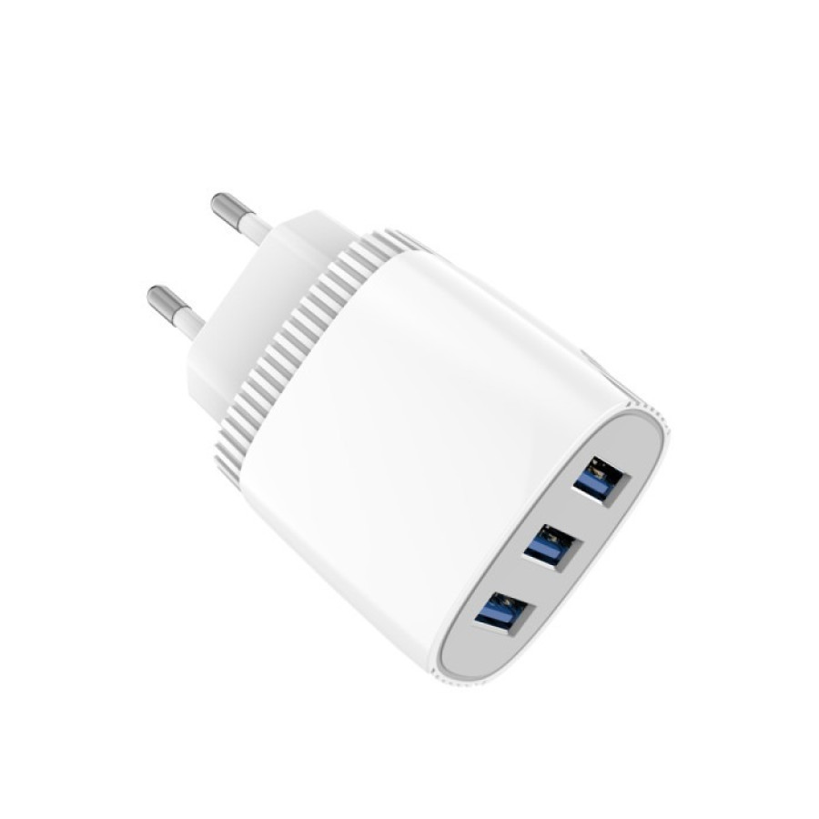 Aspor A813 Мережевий зарядний пристрій (3USB/3.4A)- білий