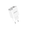 Aspor A826 Мережевий зарядний пристрій PD (USB/USB-C/3A/20W)- білий