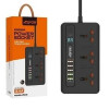 Aspor A503 Мережевий фільтр-подовжувач Auto Max (5USB/3.4A/2м)- чорний