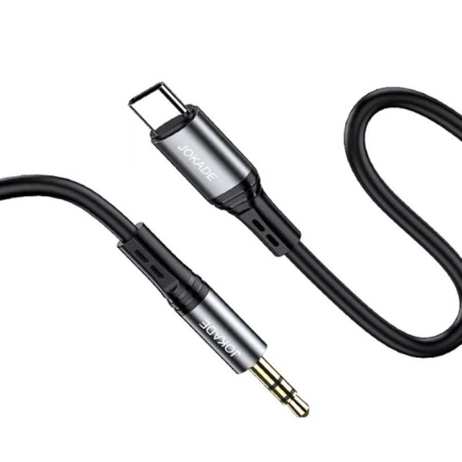 Jokade JA106 AUX кабель 3.5mm - Type-C -чорний