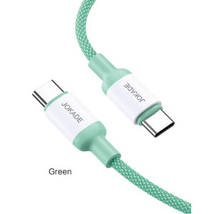 Jokade JA014 Кабель PD Type-C - Type-C 100W/1м -зелений