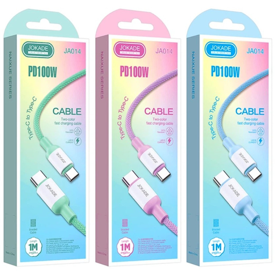 Jokade JA014 Кабель PD Type-C - Type-C 100W/1м -фіолетовий