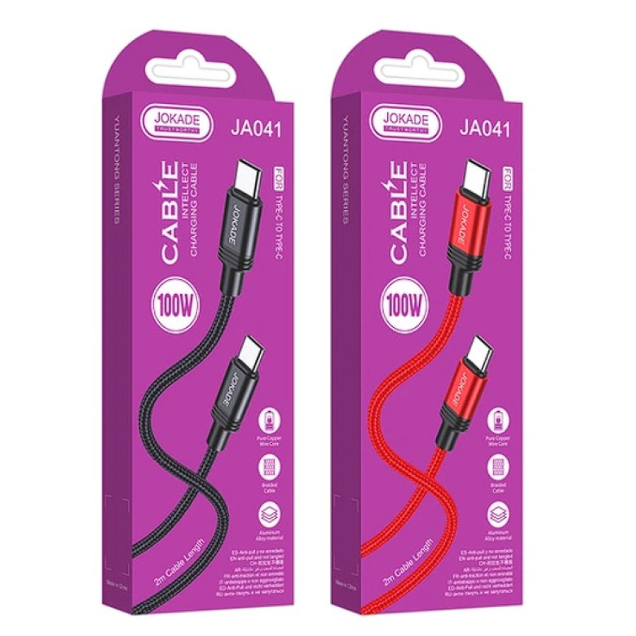 Jokade JA041 Кабель PD Type-C - Type-C 100W/2м -чорний