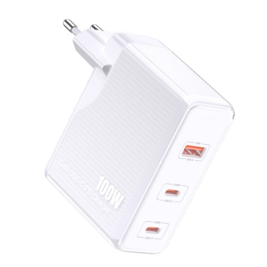 Jokade JB059 Мережевий зарядний пристрій (1USB/2USB-C/PD100W) -білий