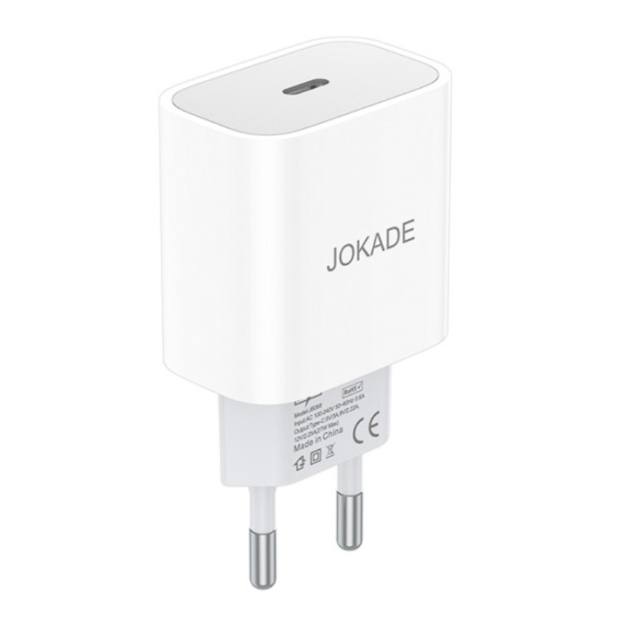 Jokade JB068 Мережевий зарядний пристрій (USB-C/27W)- білий