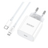 Jokade JB069 Мережевий зарядний пристрій (USB-C/27W) + кабель Type-C to Lightning- білий