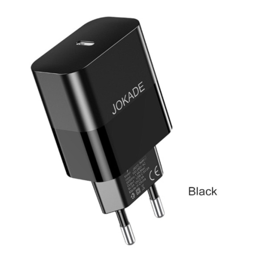 Jokade JB072 Мережевий зарядний пристрій (USB-C/30W)- чорний