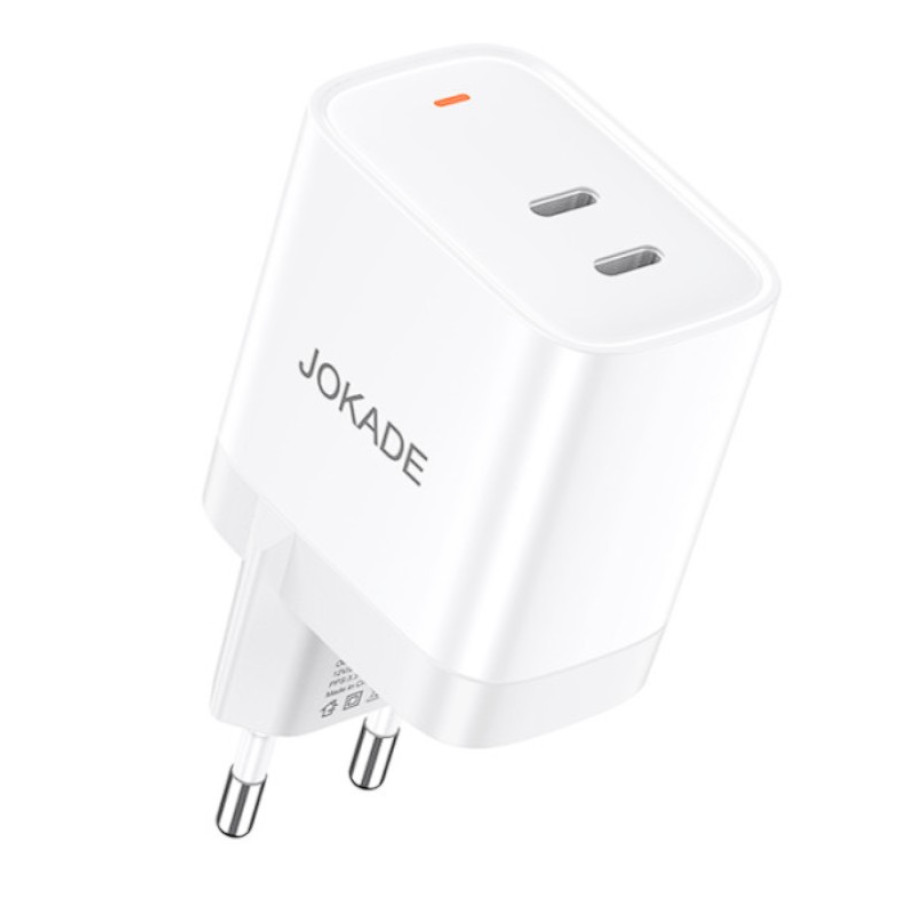 Jokade JB083 Мережевий зарядний пристрій (2USB-C/30W)- білий