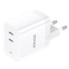 Jokade JB083 Мережевий зарядний пристрій (2USB-C/30W)- білий