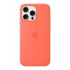 Apple iPhone 16 Pro Max Silicone Case with MagSafe – Tangerine (MDGX4) (EU)