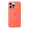 Apple iPhone 16 Pro Max Silicone Case with MagSafe – Tangerine (MDGX4) (EU)