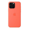 Apple iPhone 16 Pro Max Silicone Case with MagSafe – Tangerine (MDGX4) (EU)