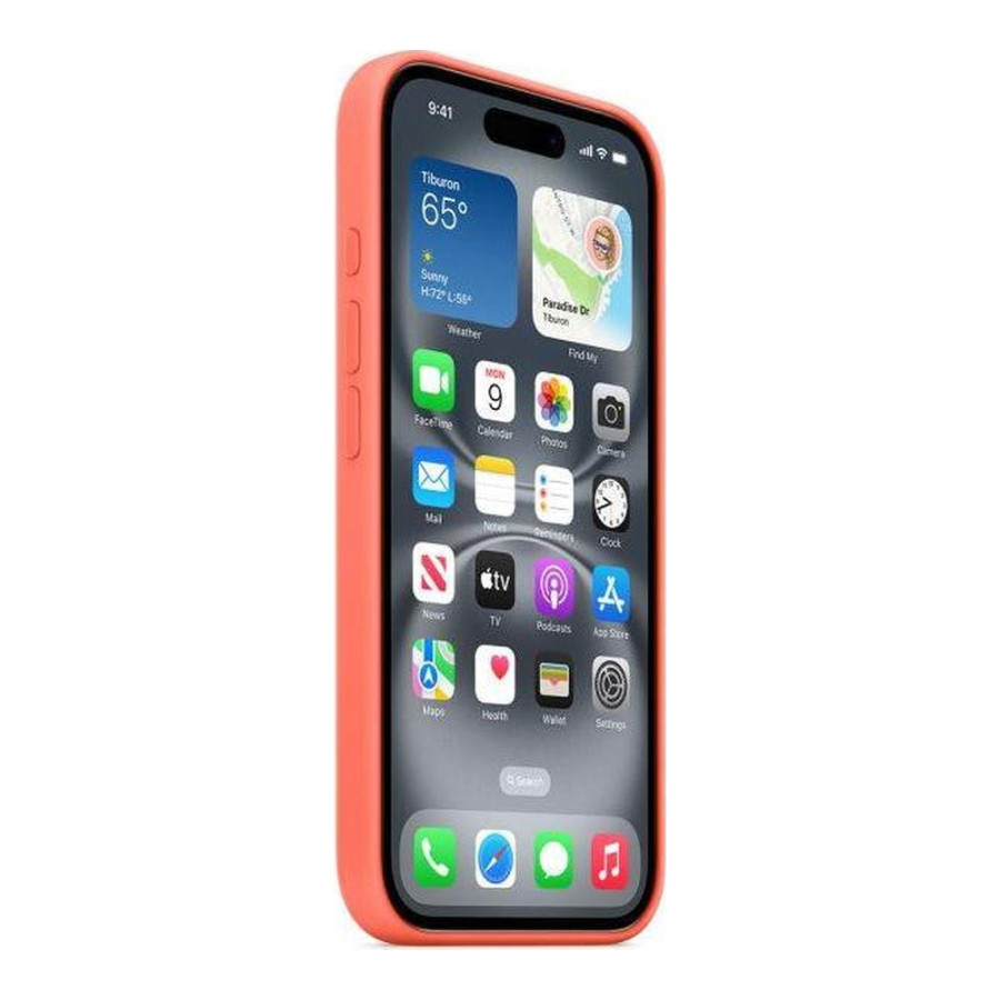 Apple iPhone 16 Silicone Case with MagSafe – Tangerine (MDGN4) (EU)