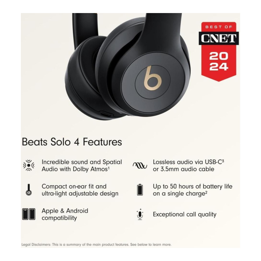 Beats by Dr. Dre Solo 4 Black/Gold (MC2L4) EOM