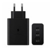 Samsung 65W Power Adapter Trio (with Type-C cable) Black (EP-T6530XBE) (High Copy)