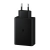 Samsung 65W Power Adapter Trio (with Type-C cable) Black (EP-T6530XBE) (High Copy)
