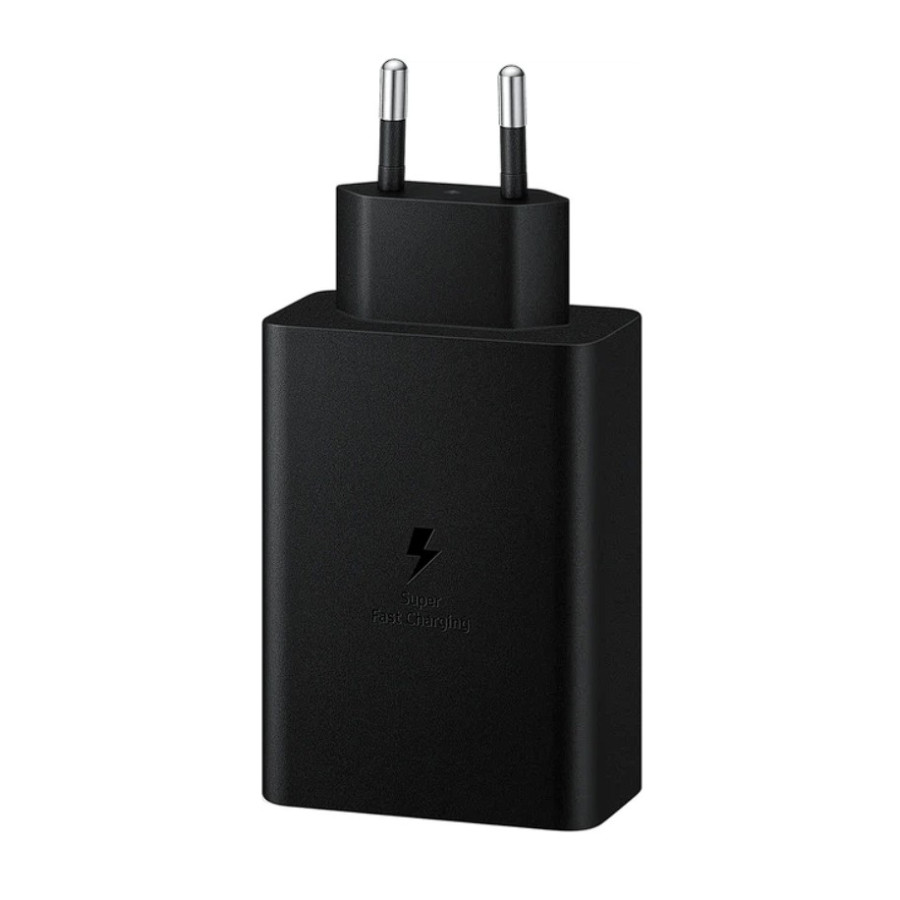 Samsung 65W Power Adapter Trio (with Type-C cable) Black (EP-T6530XBE) (High Copy)