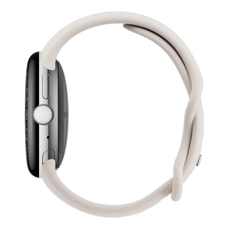 Google Pixel Watch 4 41mm Wi-Fi Polished Silver Aluminum case/Porcelain Active Band