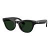 Ray-Ban Meta Skyler Gen 2 Stand.Shiny Black Frame/Clear to Graphite Green Transit.Lenses RW4014 601/1M 52-20