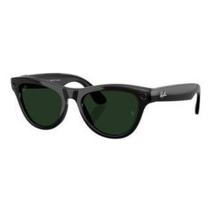 Ray-Ban Meta Skyler Gen 2 Stand.Shiny Black Frame/Clear to Graphite Green Transit.Lenses RW4014 601/1M 52-20