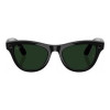Ray-Ban Meta Skyler Gen 2 Stand.Shiny Black Frame/Clear to Graphite Green Transit.Lenses RW4014 601/1M 52-20