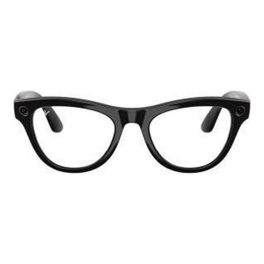 Ray-Ban Meta Skyler Gen 2 Stand.Shiny Black Frame/Clear to Graphite Green Transit.Lenses RW4014 601/1M 52-20