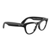 Ray-Ban Meta Skyler Gen 2 Stand.Shiny Black Frame/Clear to Graphite Green Transit.Lenses RW4014 601/1M 52-20