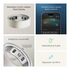 Oura Ring 4 Ceramic Cloud Size 8 (JZ90-57460-08)