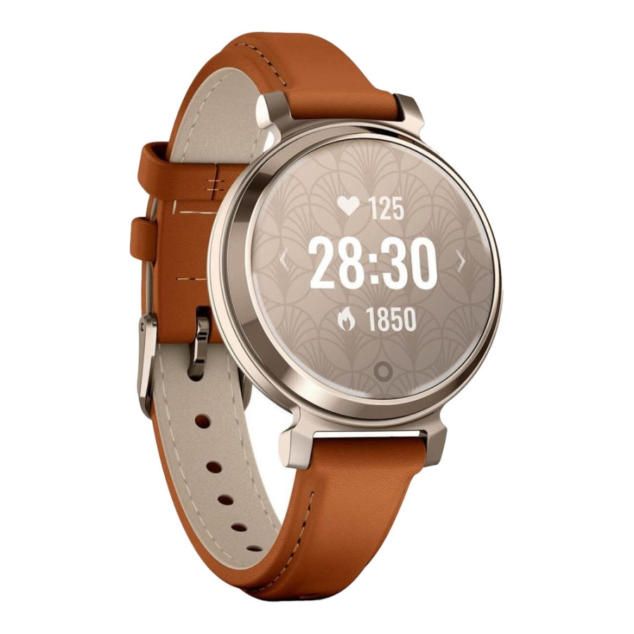 Garmin Lily 2 Classic Cream Gold with Tan Leather Band (010-02839-02/60)