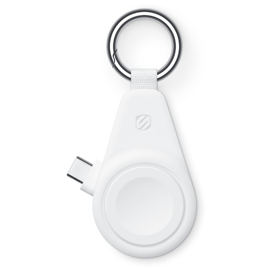 Scosche WatchIt Keychain Apple Watch Magnetic Fast Charger (AWADPFWT-AP2) White