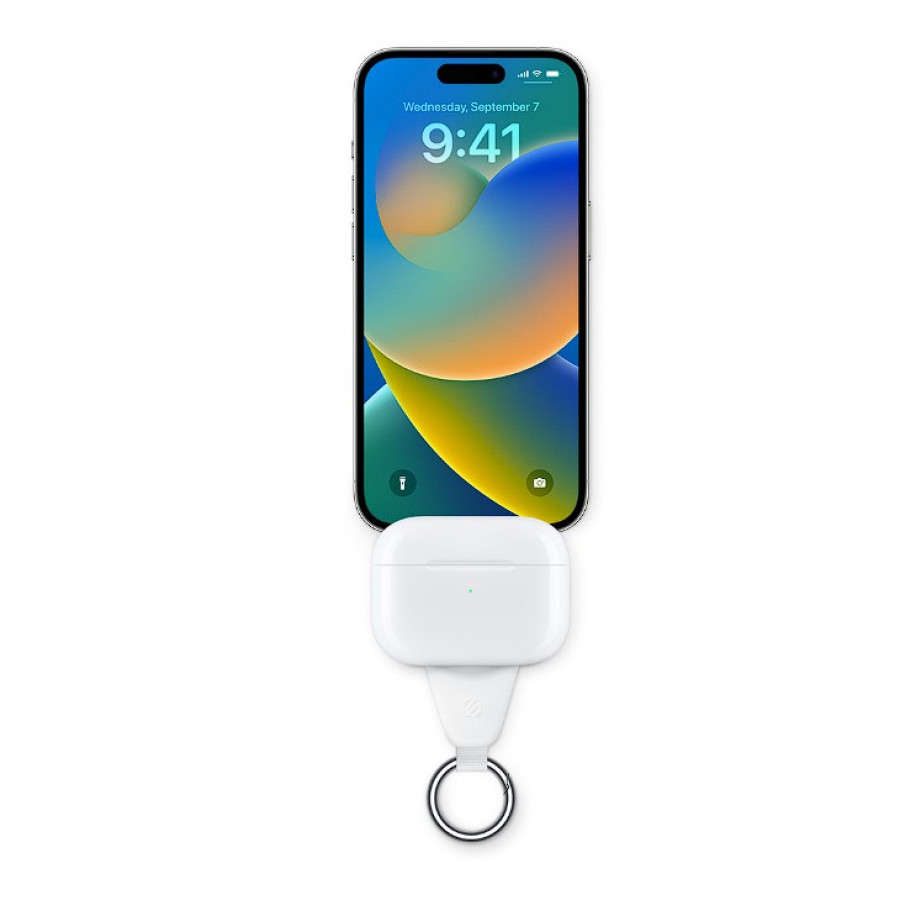 Scosche WatchIt Keychain Apple Watch Magnetic Fast Charger (AWADPFWT-AP2) White