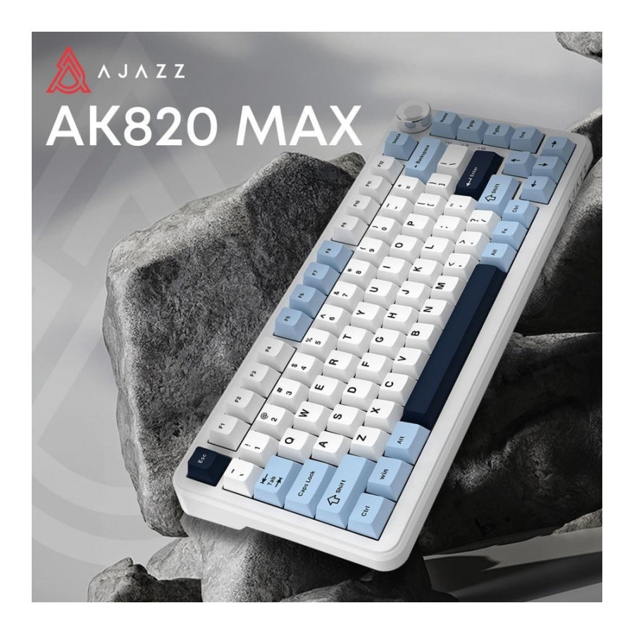 Ajazz AK820 MAX PLUS Daydream White-Dark Blue (AK820MAX-DD-BWD)