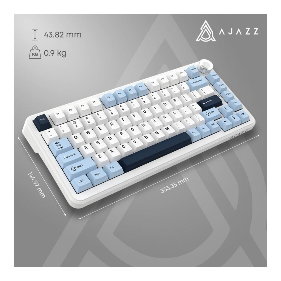 Ajazz AK820 MAX PLUS Daydream White-Dark Blue (AK820MAX-DD-BWD)
