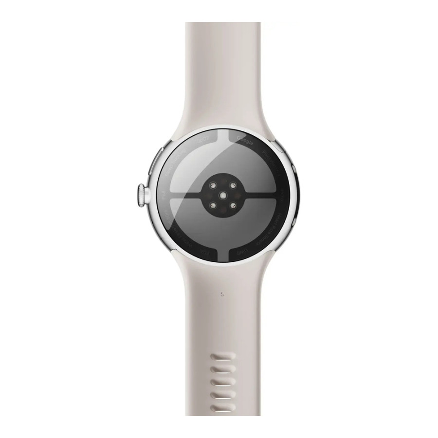 Google Pixel Watch 4 45mm Wi-Fi Polished Silver Aluminum case / Porcelain Active Band