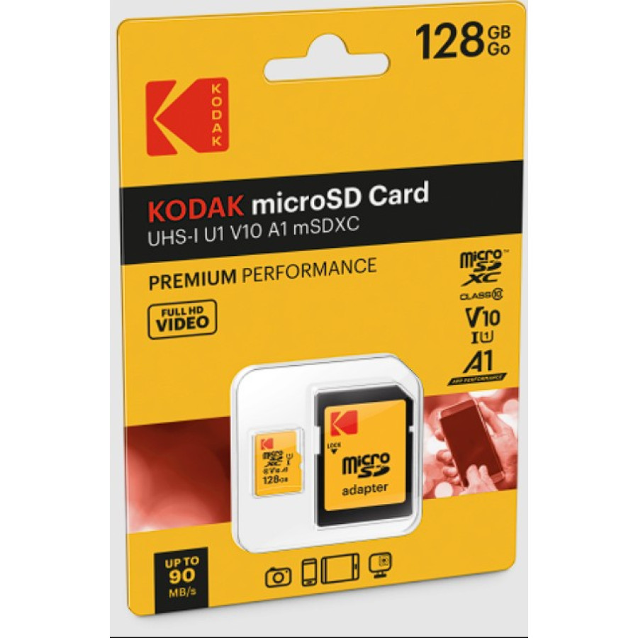 Kodak 128 GB microSDXC Premium (EKMSDM128GXC10K)